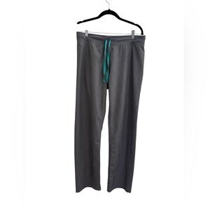 Figs Graphite High Waisted Livingston Basic Scrub Pants Women's Size Medium Tall